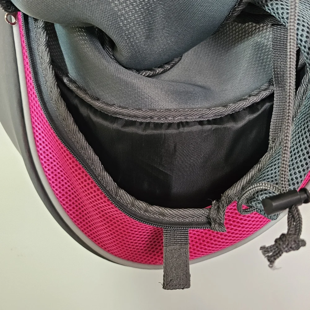 Yudodo Small Pet Sling Carrier Lightweight Gary and Pink